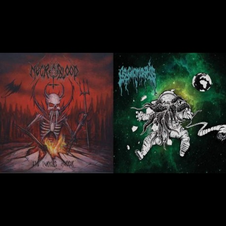 Necroblood / Psychomorphis -The Lurking Horror / Amorphous Chaos, Digi CD